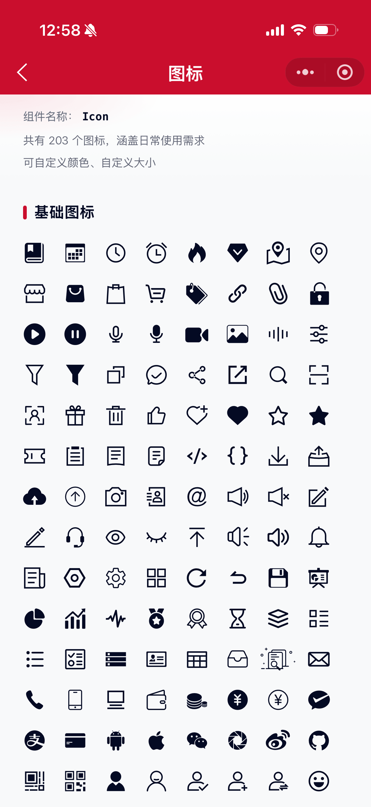 Icon 示例